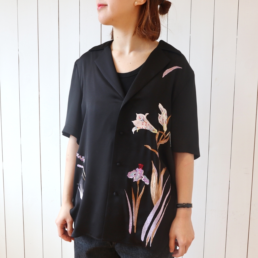 Mame Kurogouchi Botanical Dye Silk Shirt | Mame Kurogouchi 