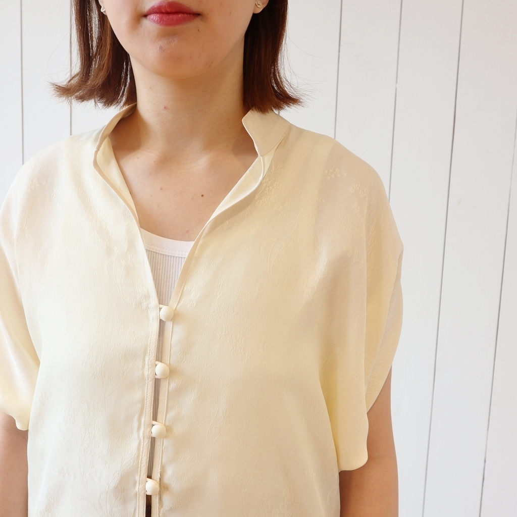 Mame Kurogouchi – Wild Flower Jacquard H/S Shirts – A.I.R.AGE WEB SITE